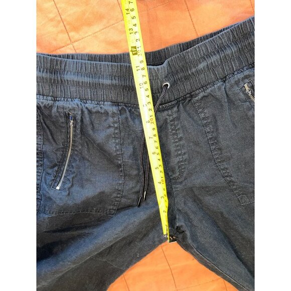 ATHLETA Cabo Linen Black Joggers Pants Size 8 Black Womens - Picture 9 of 10